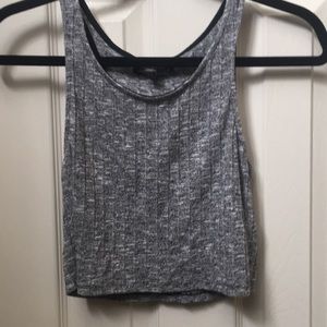 Dark grey crop top